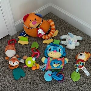 Colorful Plush Animal baby Toys (gently loved by my 2 kids) WASHED in baby soap